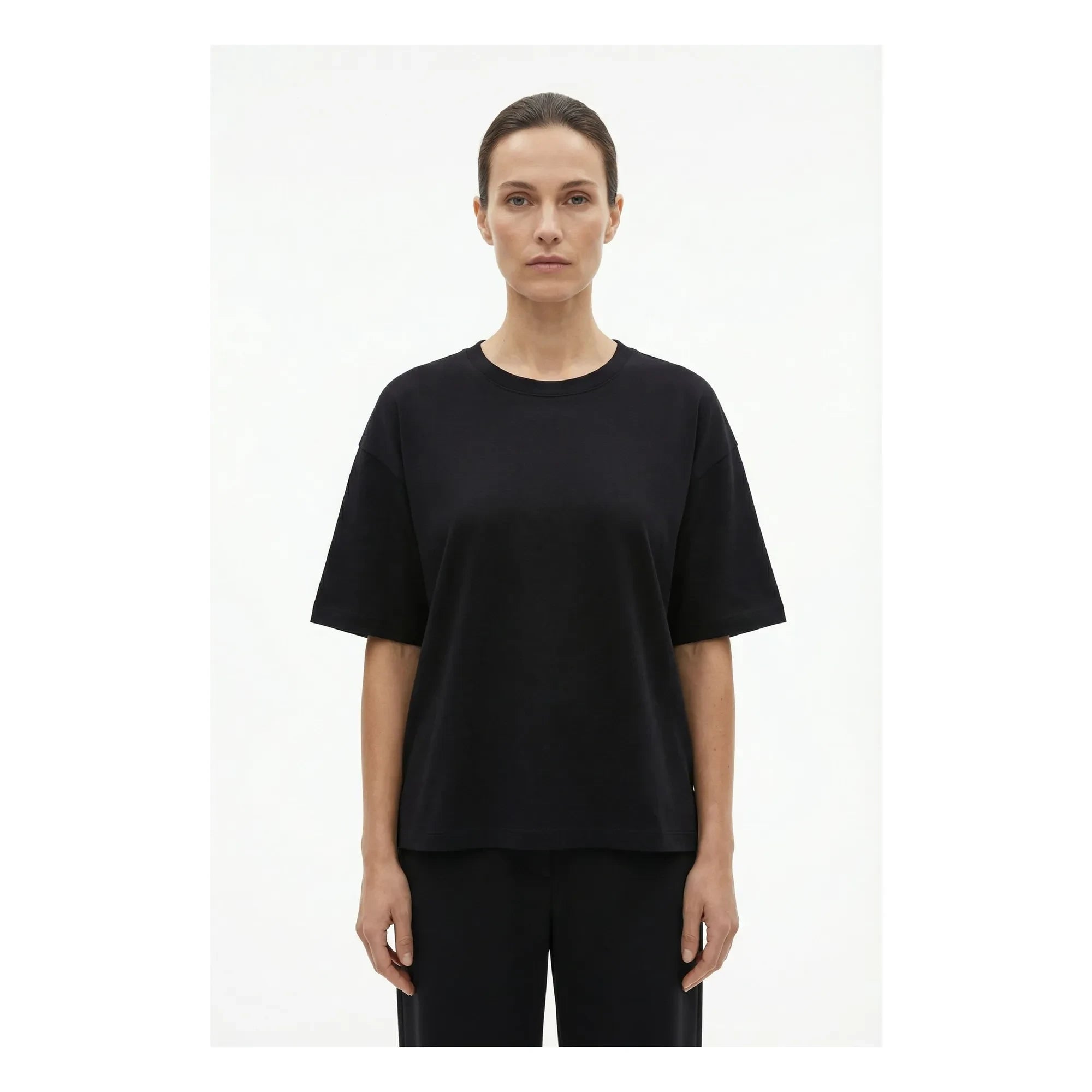 Pomandère - Cotton Jersey T-shirt | Black