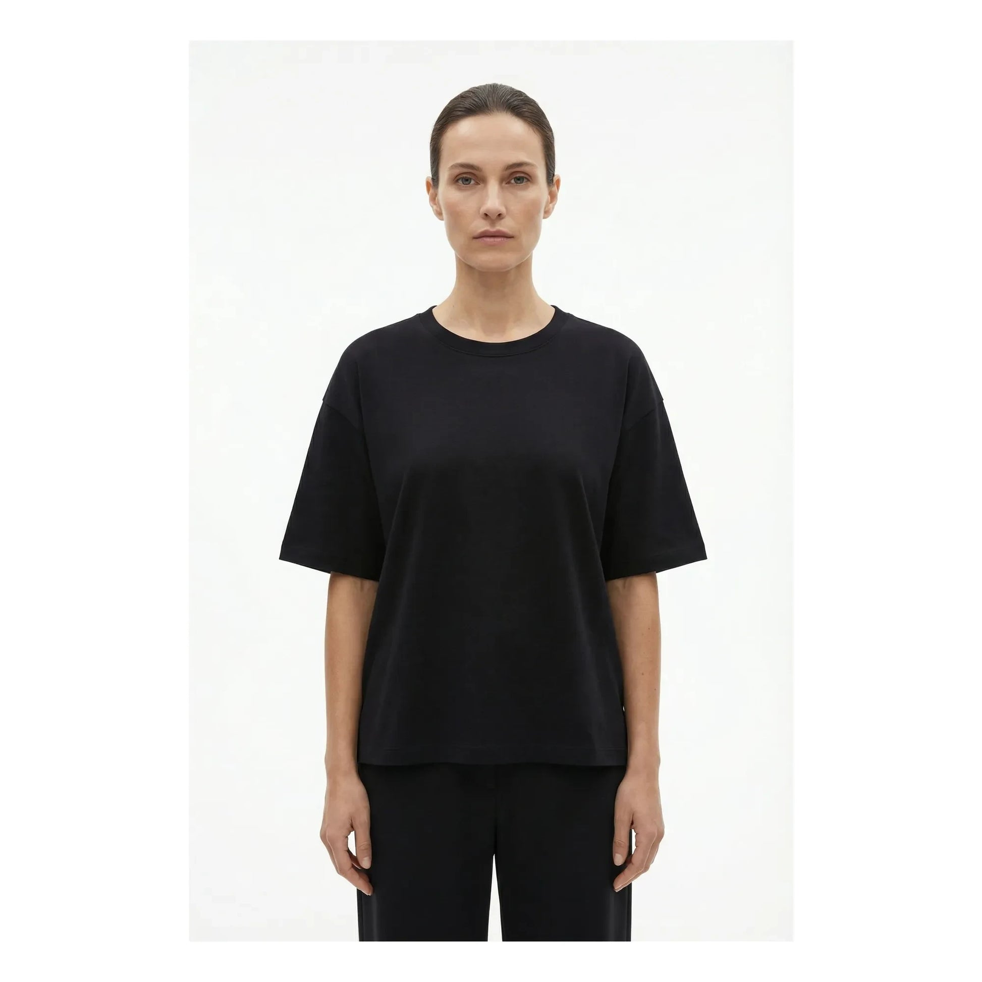 Pomandère - Cotton Jersey T-shirt | Black