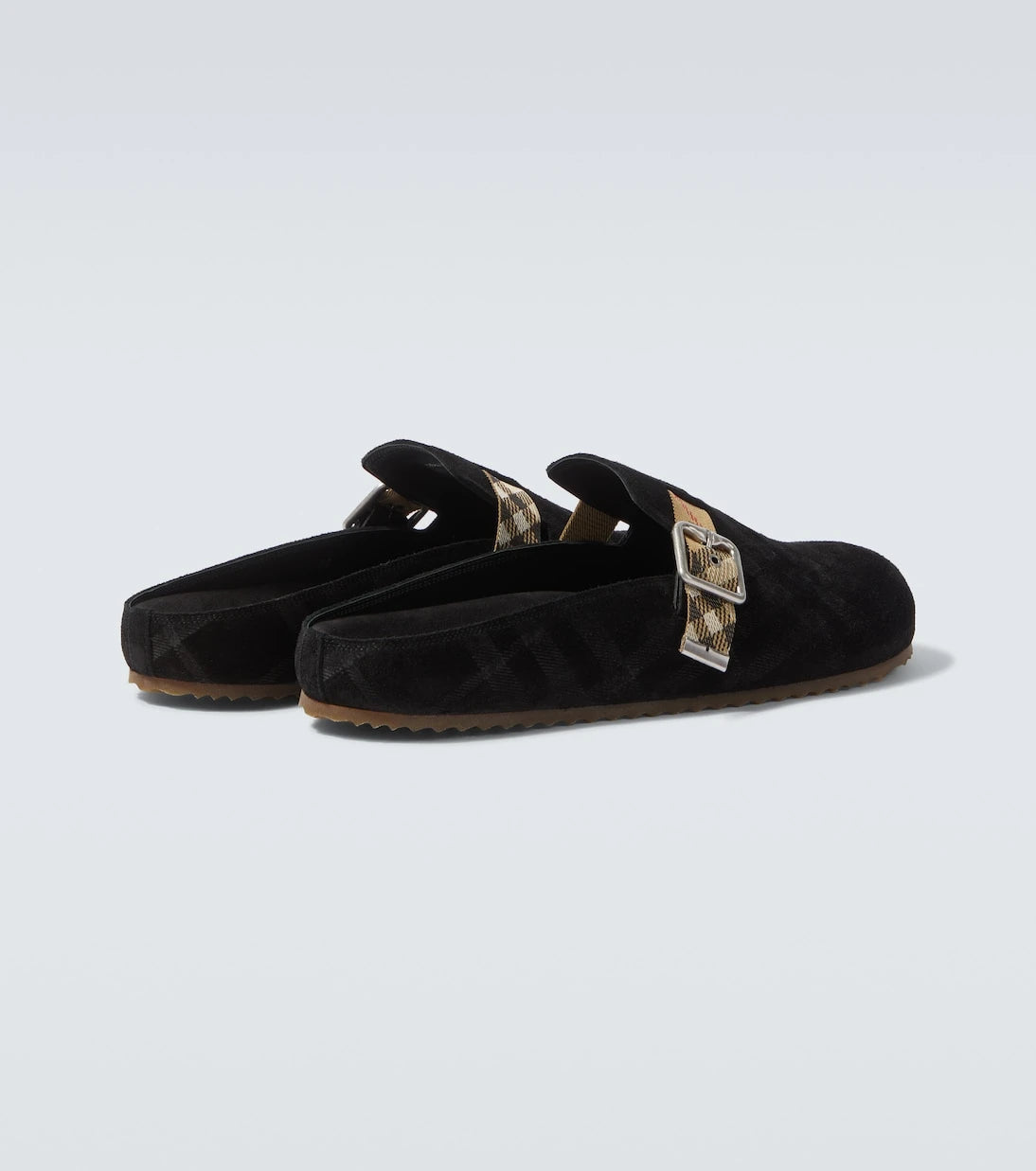 Burberry - Urchin suede clogs
