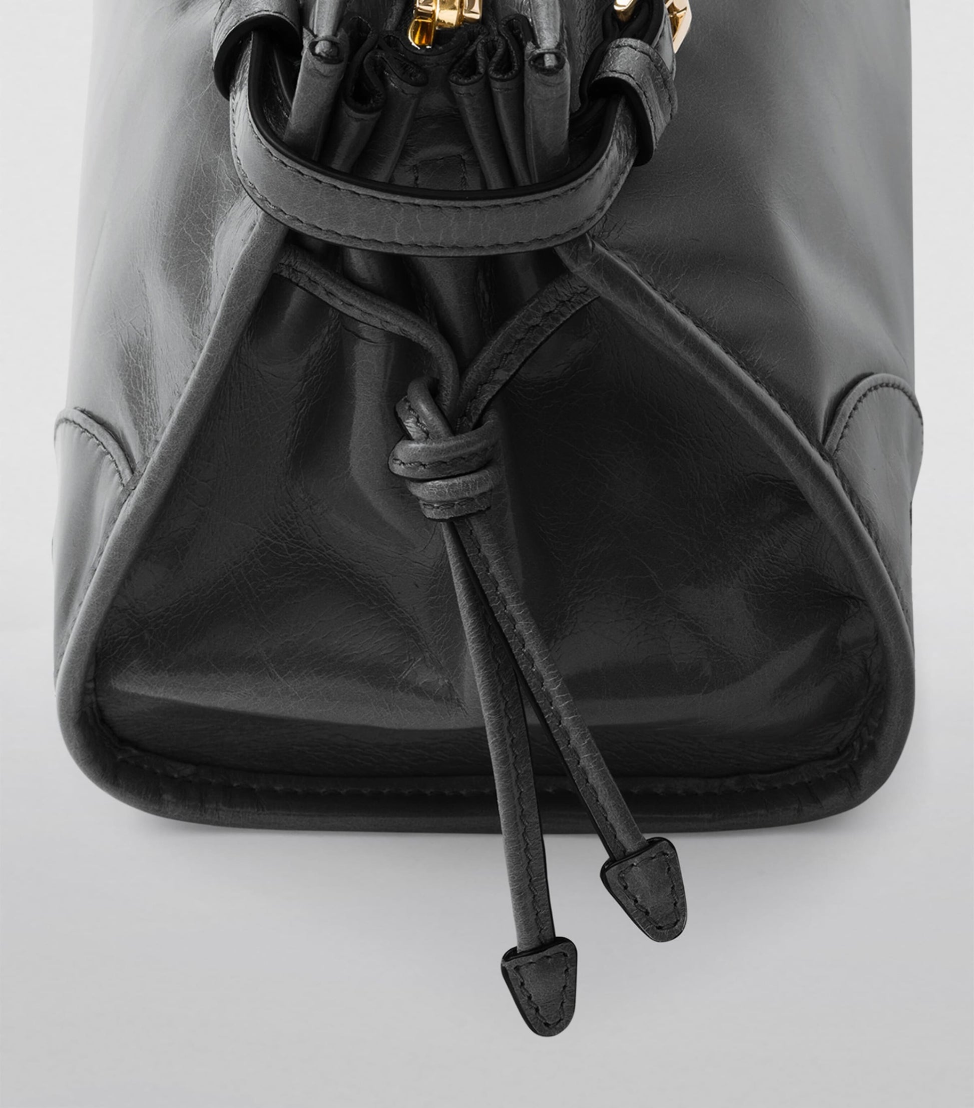 Prada Black Medium Leather Bonnie Top-Handle Bag