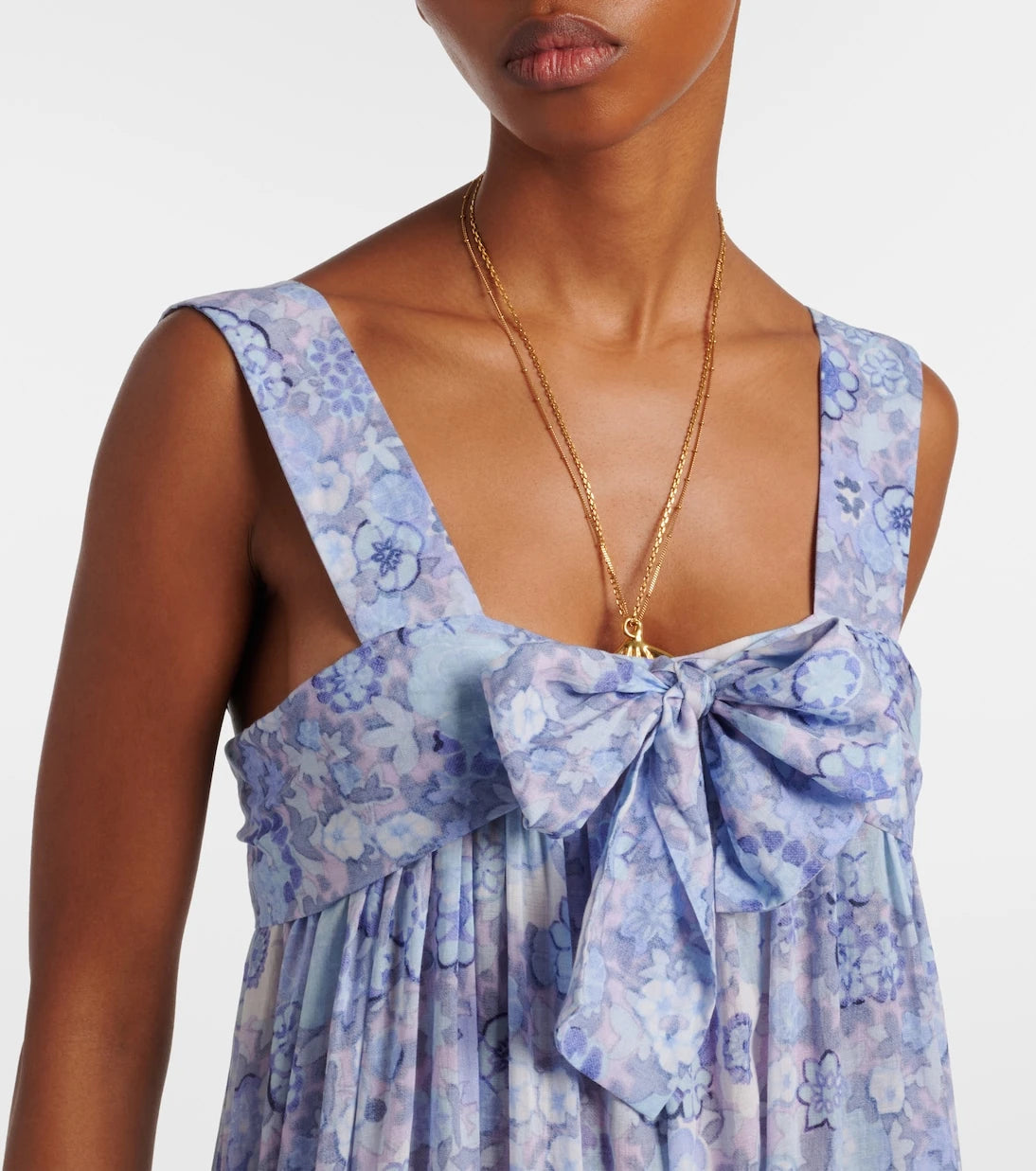 Chloé - Floral cotton voile maxi dress