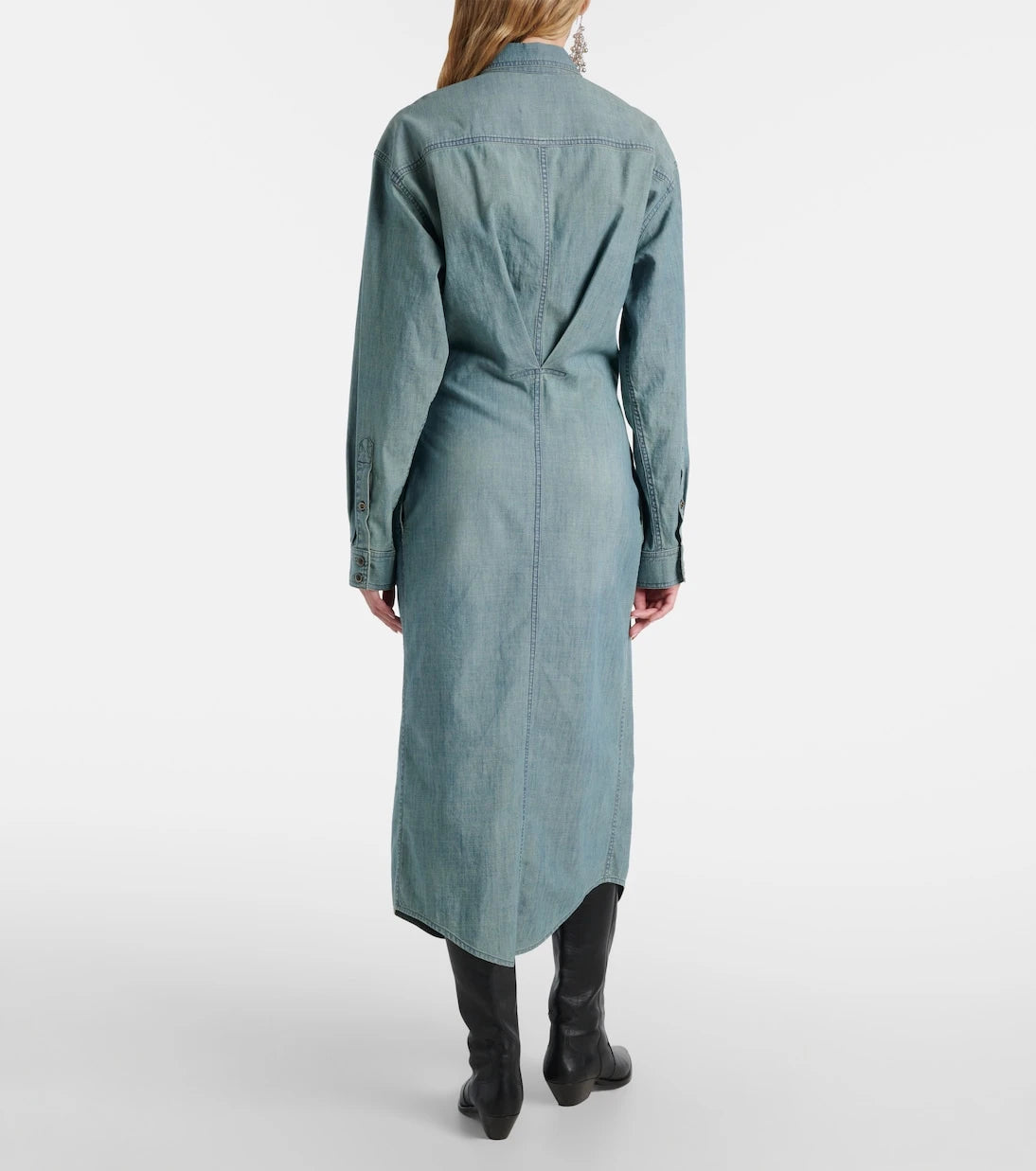 Marant Etoile - Nolwen chambray shirt dress