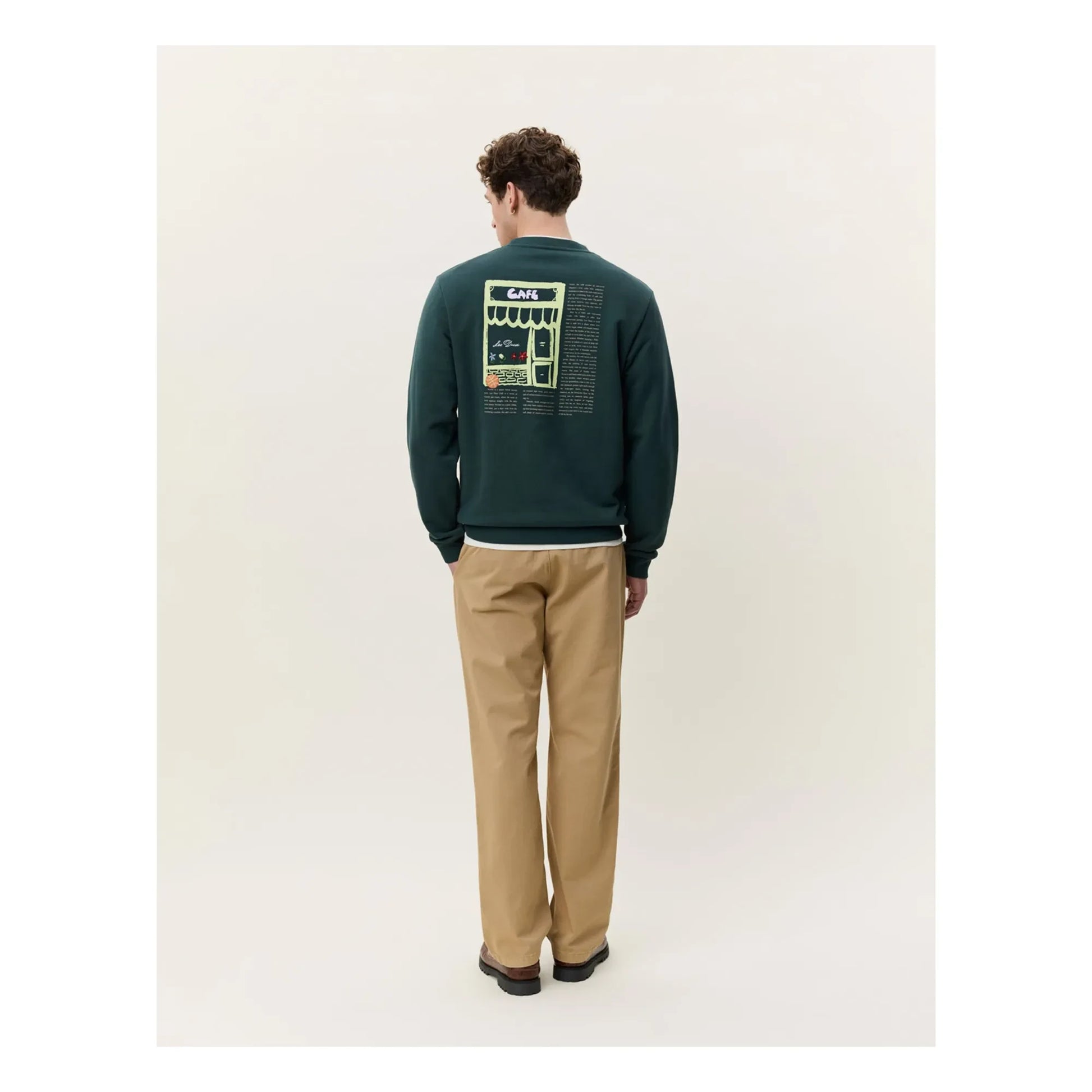 Les Deux - Sweat Café | Dark green