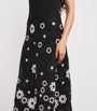 Maje Cotton Crochet Midi Dress