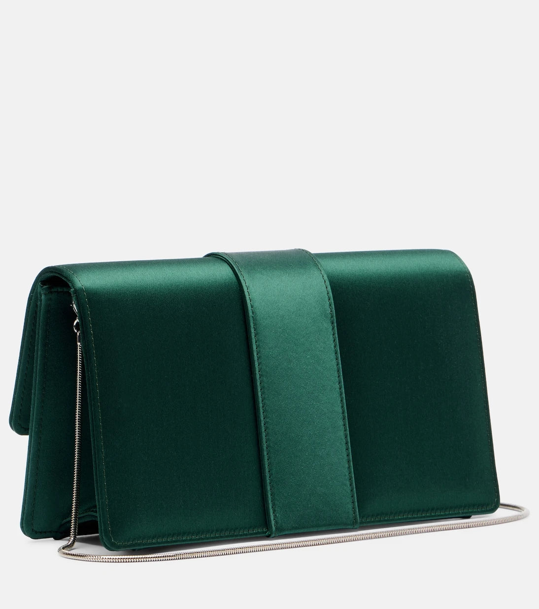 Manolo Blahnik - Maycap embellished satin clutch