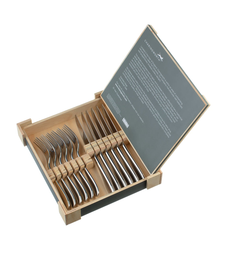 Charingworth Santol Stainless Steel Steak Knife and Fork Set