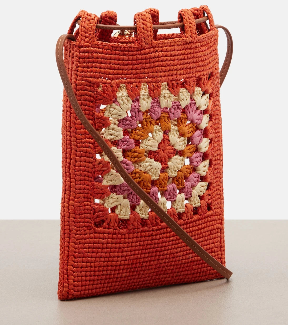 Loewe - Paula's Ibiza crochet raffia pouch with strap