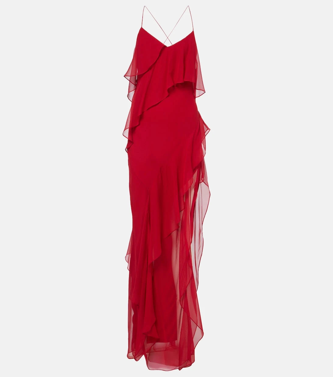 The Sei - Ruffled silk chiffon gown