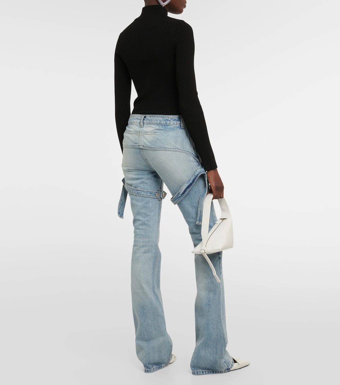 Courrèges - Mid-rise bootcut jeans