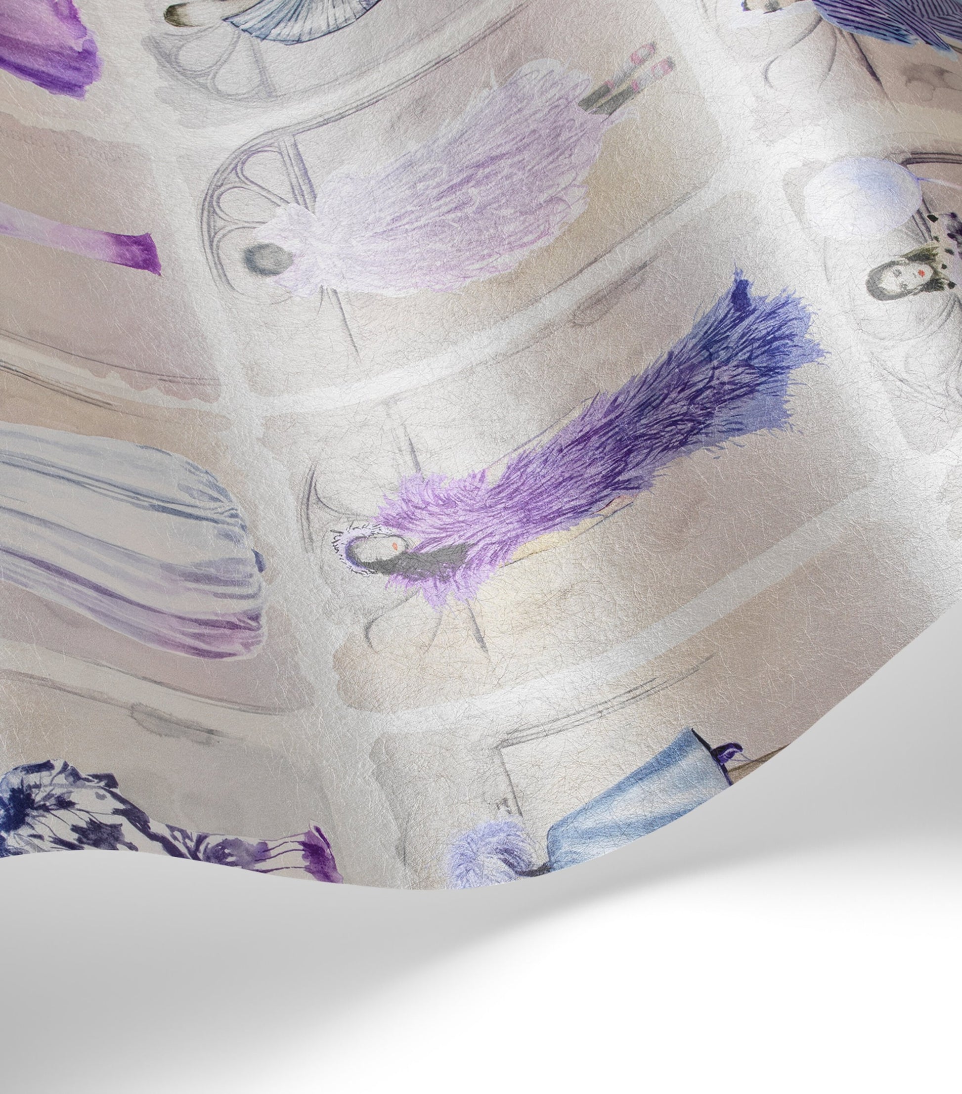 Cole & Son x Harrods Interior Design 175 Anniversary Edition Couture Carousel Window Wallpaper - Lavender Pearl