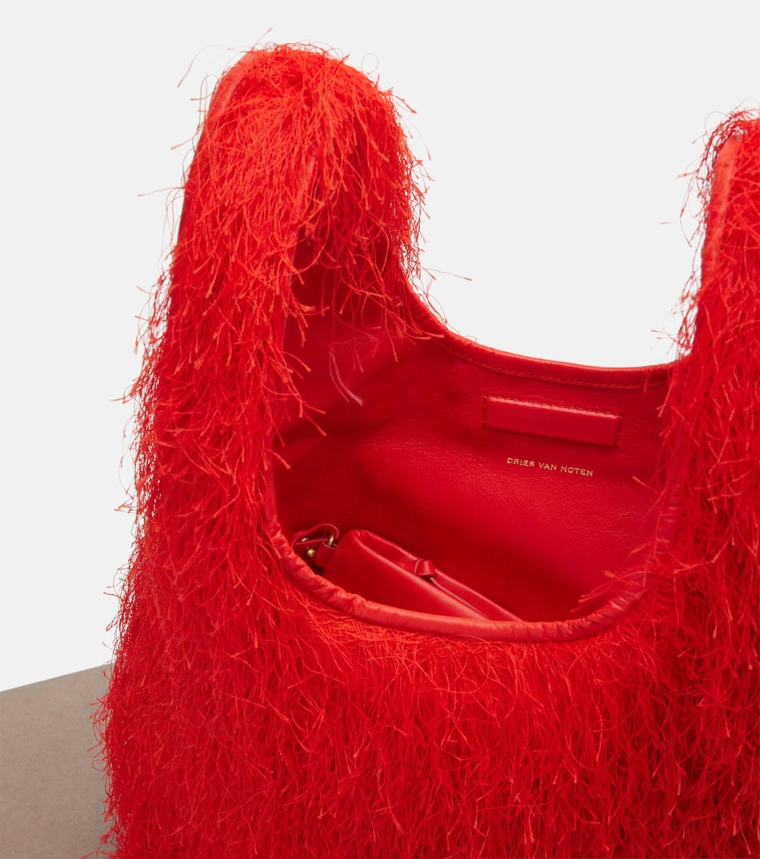 Dries Van Noten - Marche Medium fringed top-handle bag