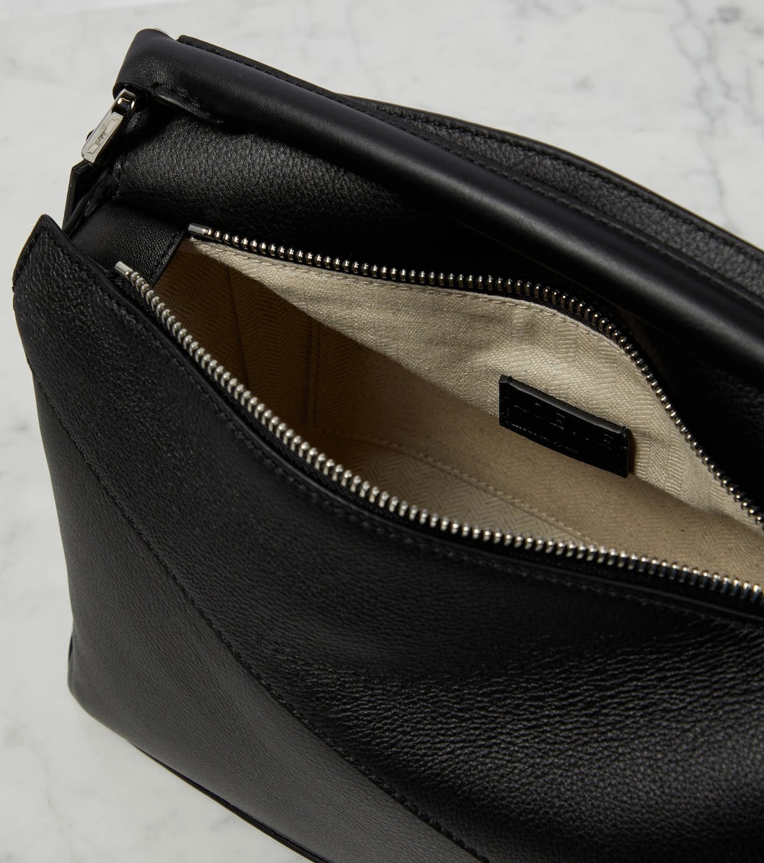 Loewe - Puzzle Edge Small leather top-handle bag