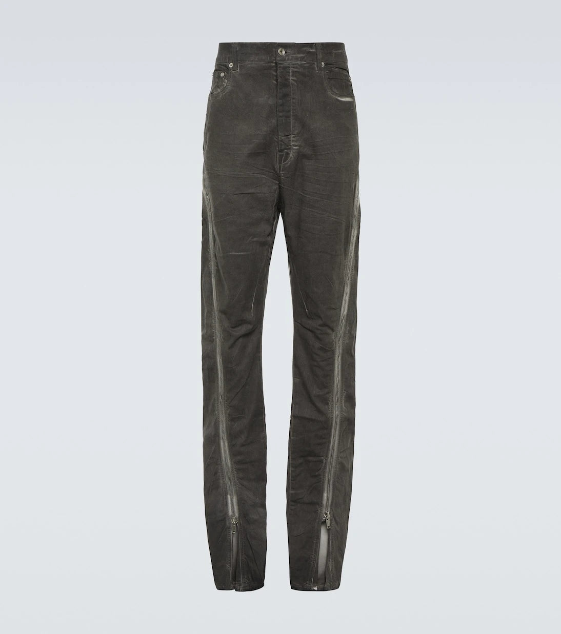Rick Owens - Paneled tapered jeans