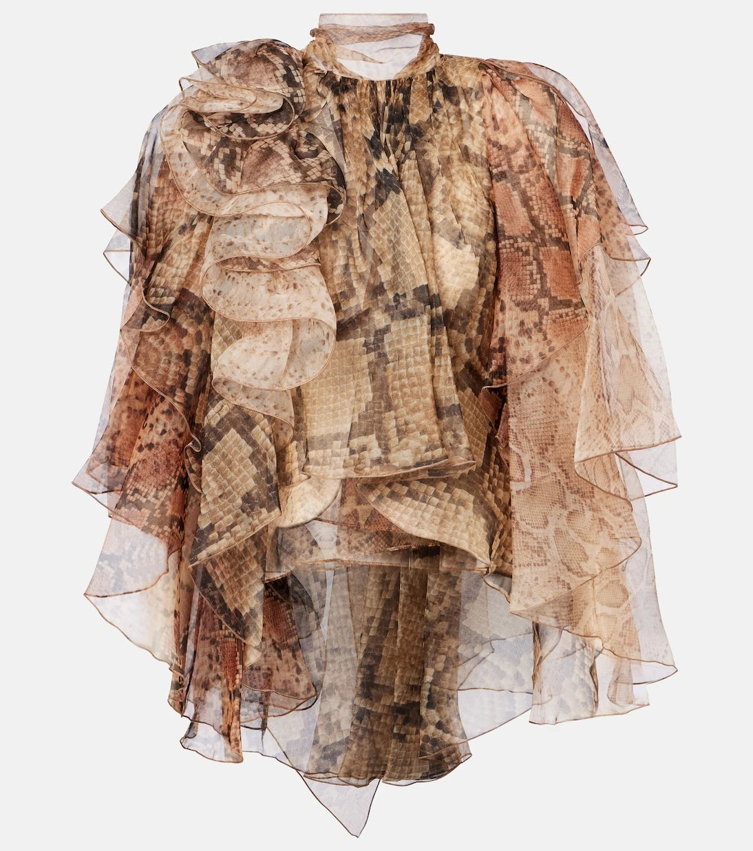 Zimmermann - Memento ruffled silk blouse