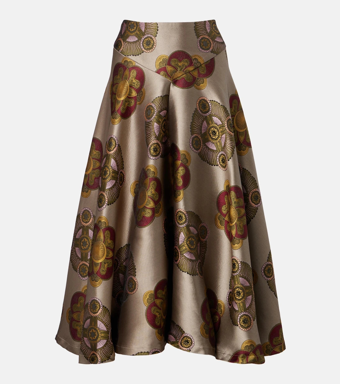 La DoubleJ - Milano printed jacquard midi skirt