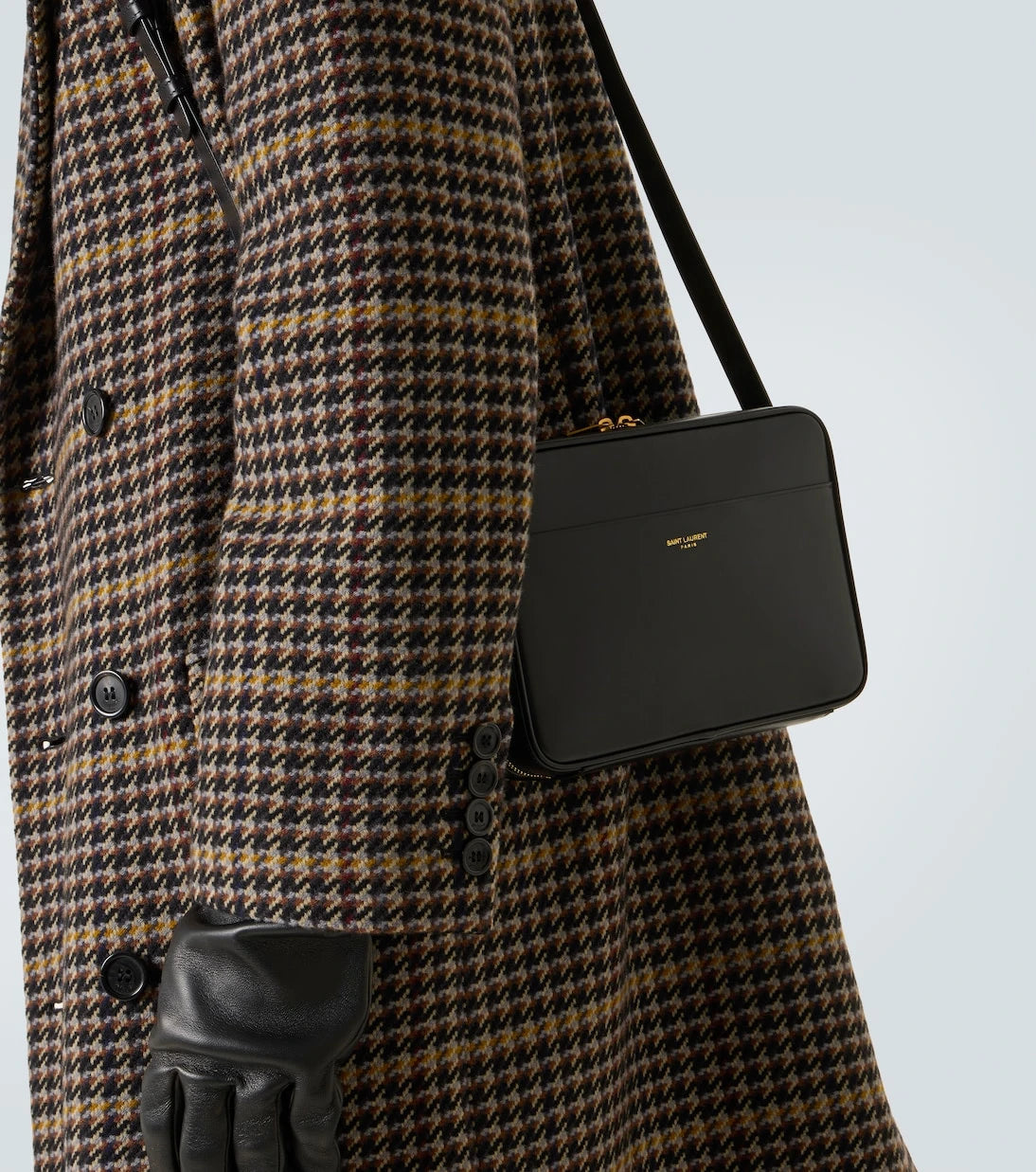 Saint Laurent - Paris leather camera case