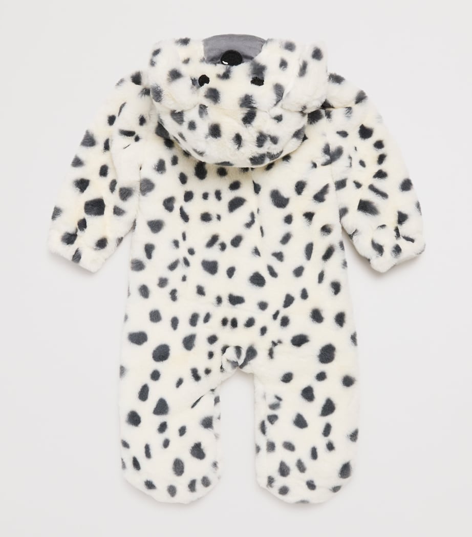 MORI Faux-Fur Dalmatian Print All-in-One (0-24 Months)