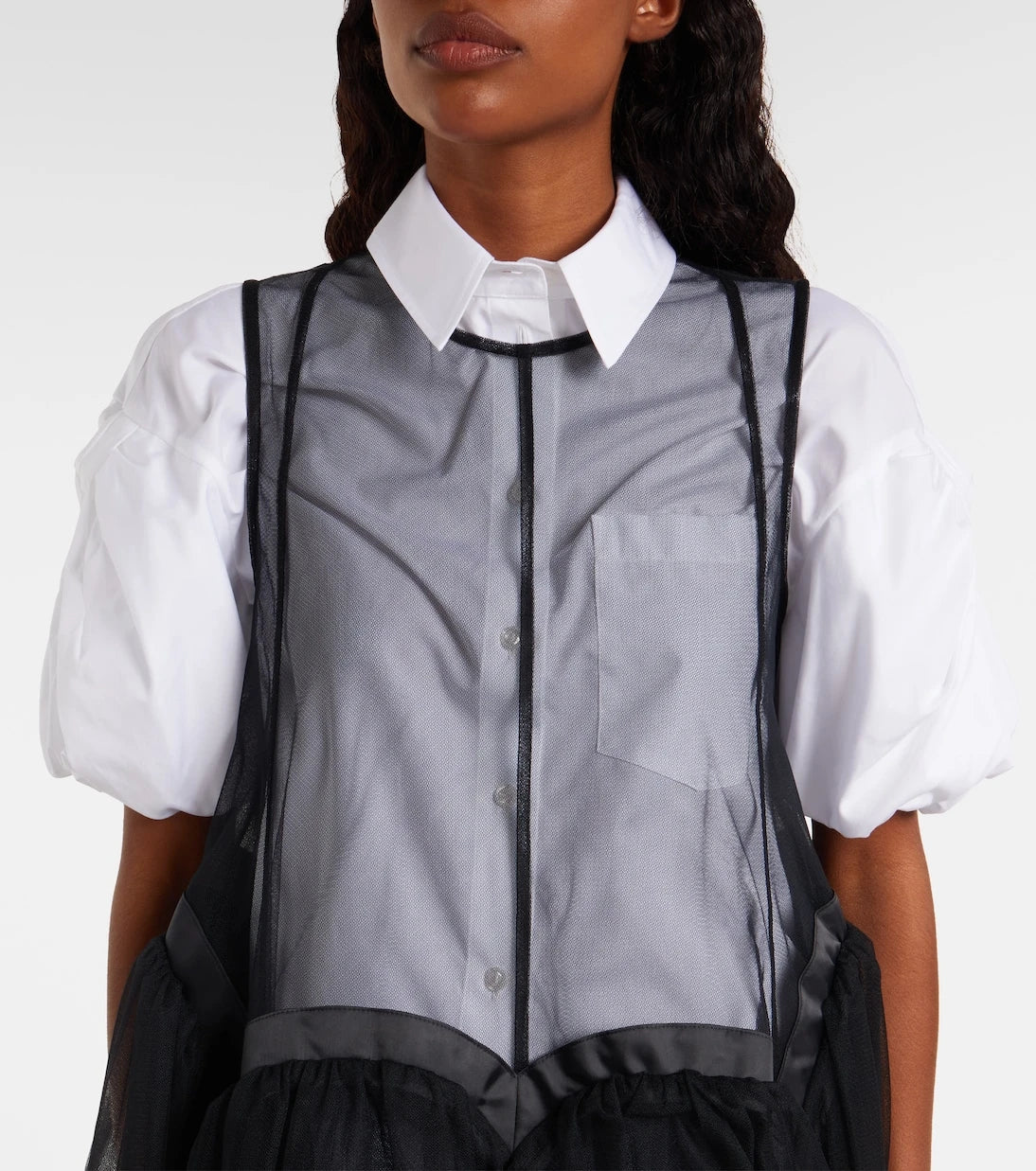 Noir Kei Ninomiya - Tulle midi dress