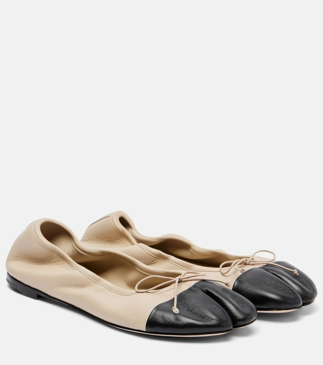 Christen - Tabi leather ballet flats