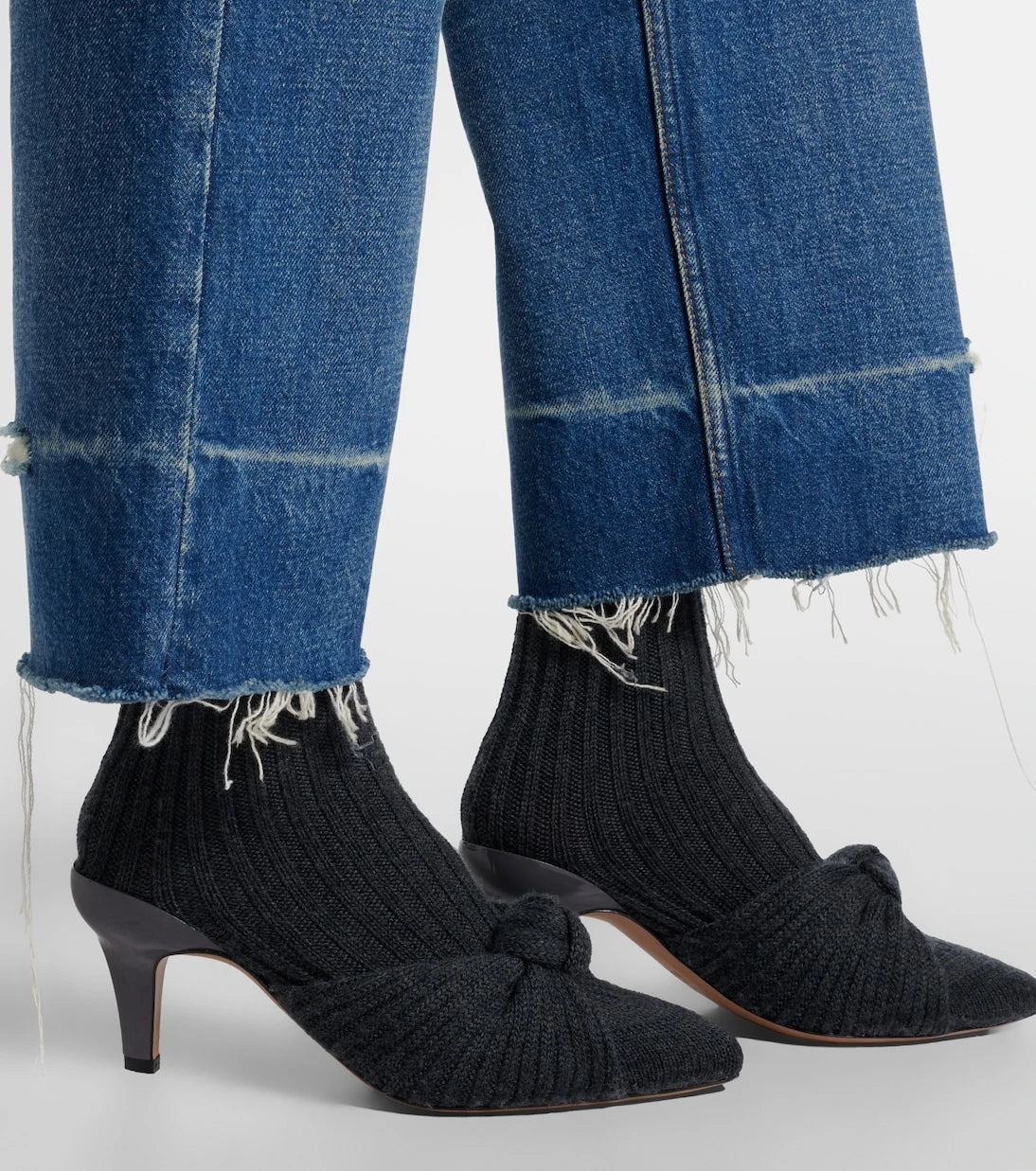 Chloé - Ribbed-knit sock boots