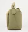 LOEWE Green Small Leather Puzzle Edge Top-Handle Bag