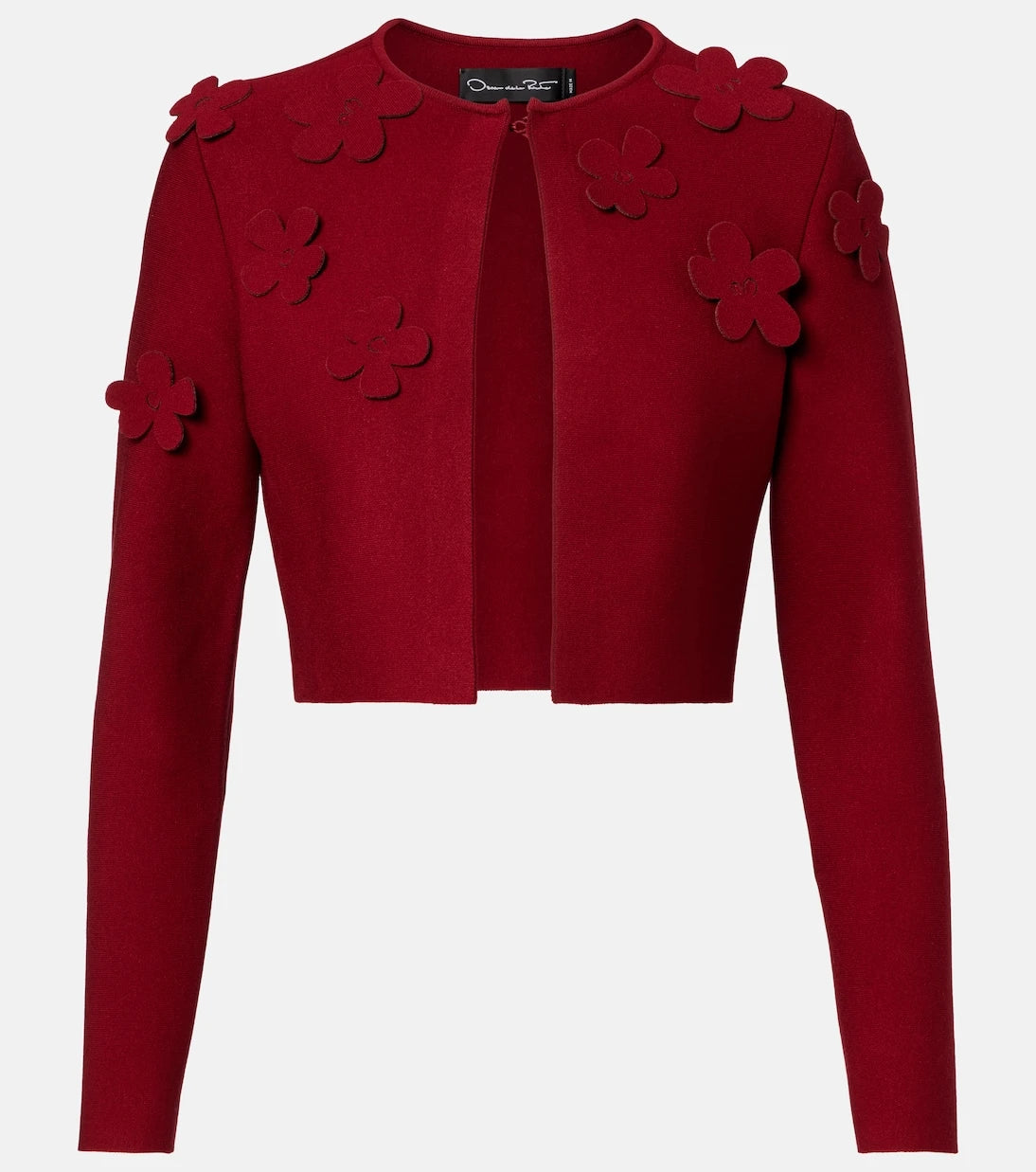 Oscar de la Renta - Floral cropped cardigan