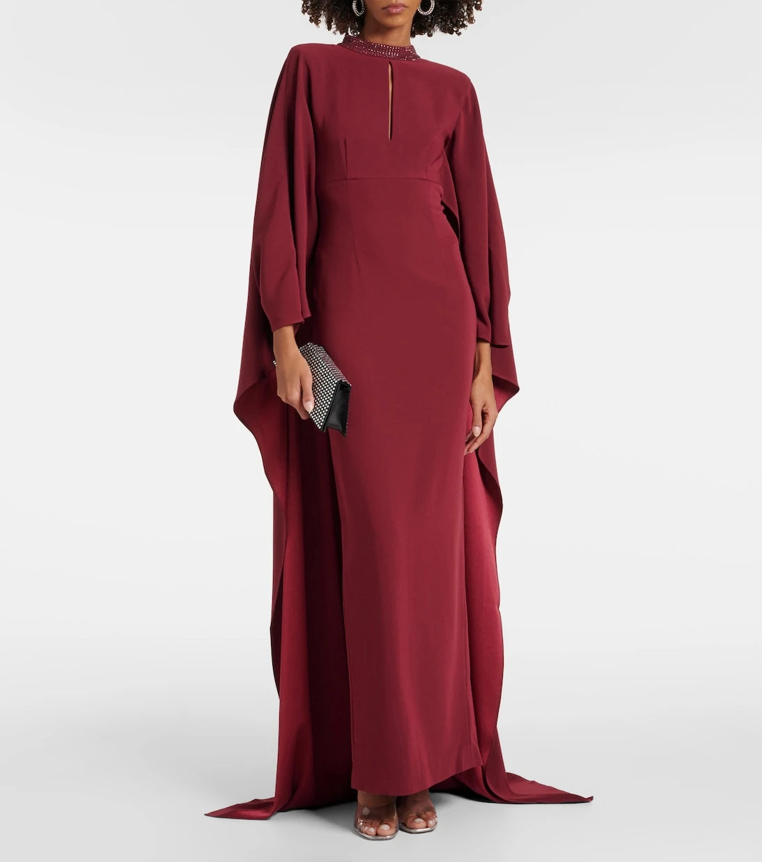 Roland Mouret - Caped crystal-embellished gown
