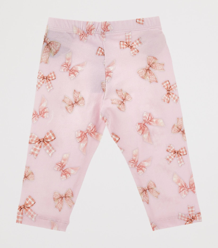 Bow-Print Leggings (3-36 Months)
