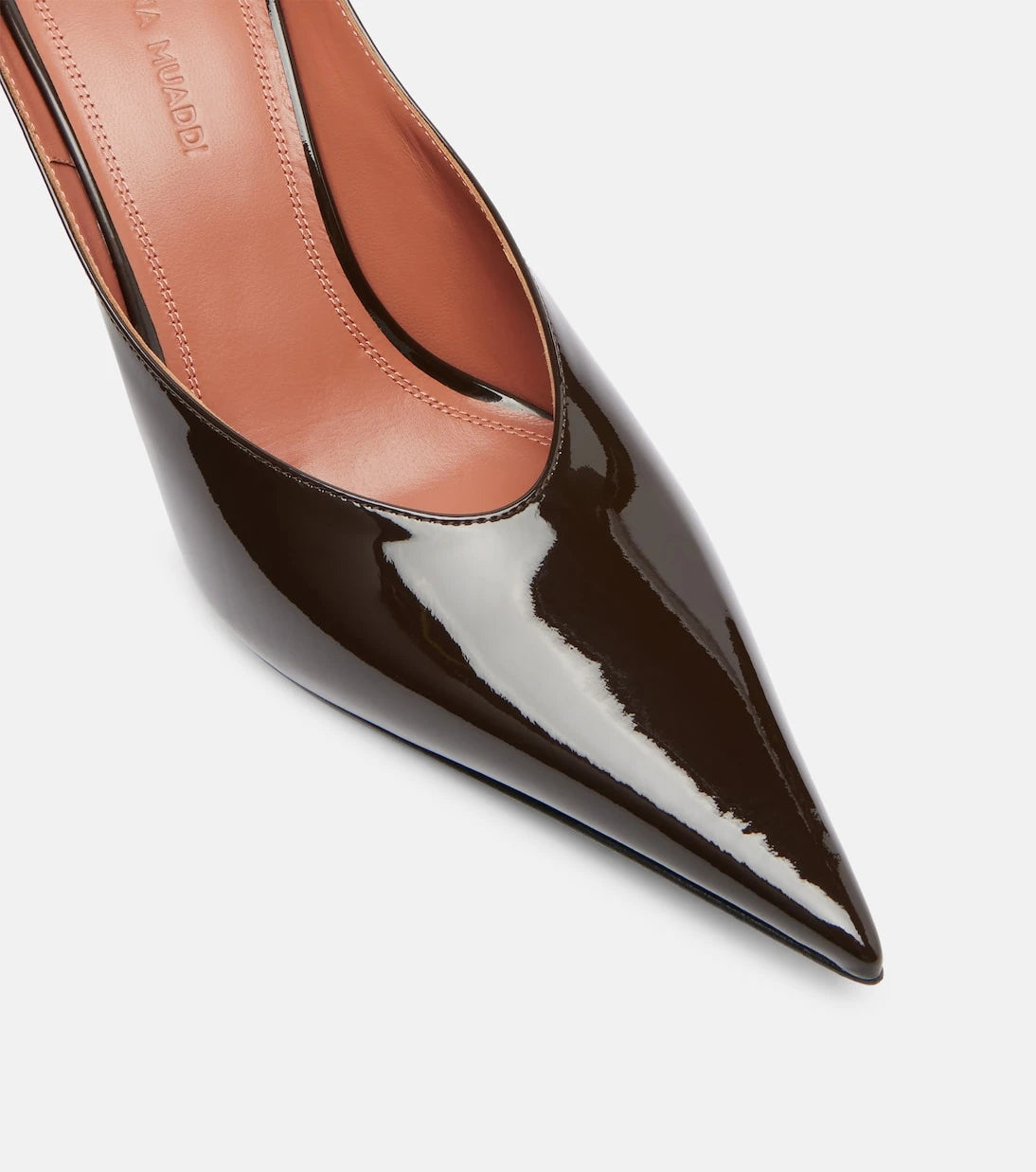 Amina Muaddi - Anok 90 patent leather pumps