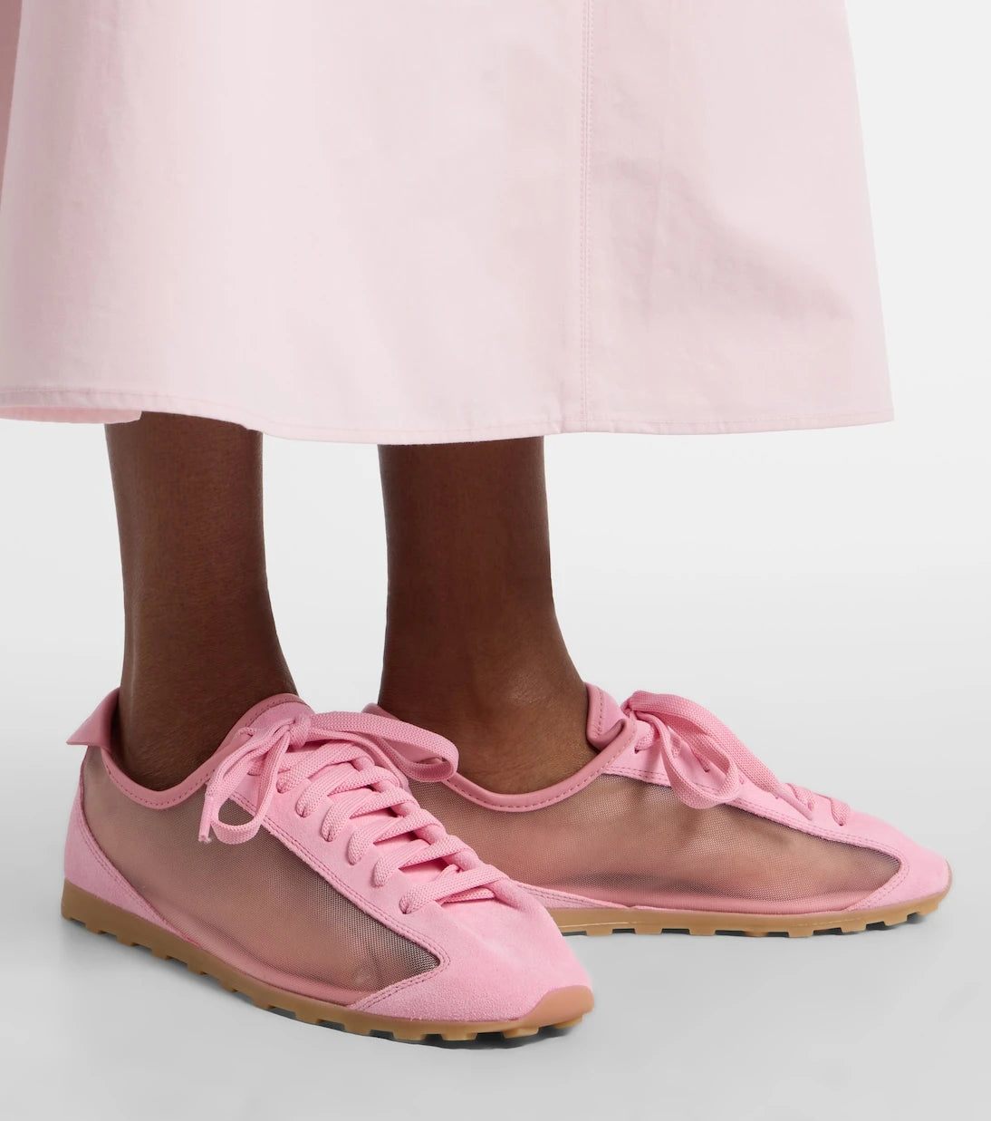 Jacquemus - Tennis suede-trimmed sneakers