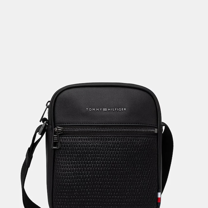 Tommy Hilfiger men's faux leather shoulder bag