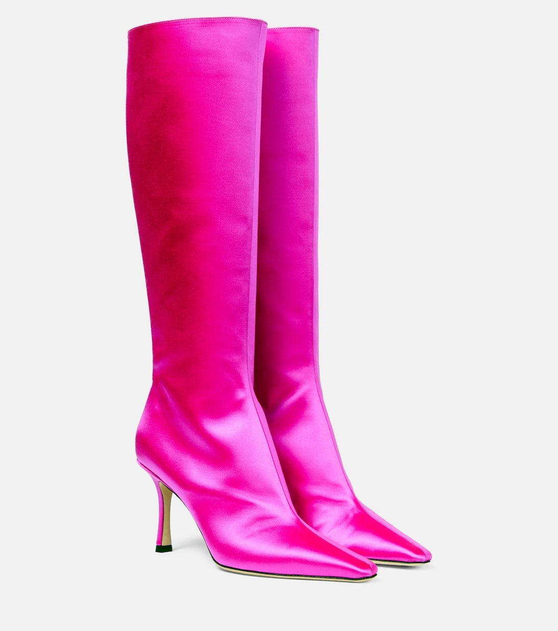 Jimmy Choo - Agathe 85 satin knee-high boots