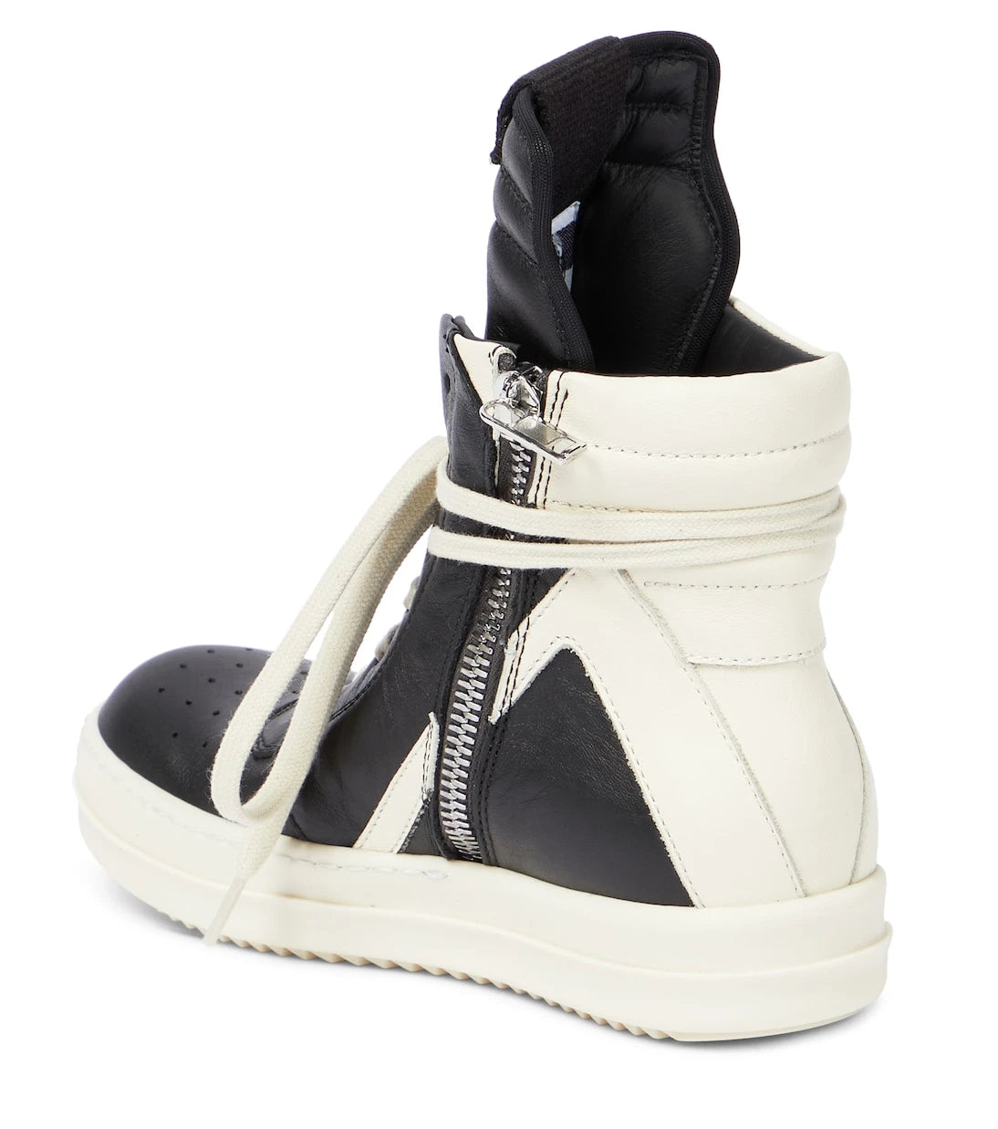 Rick Owens Kids - حذاء رياضي Geobasket عالي الرقبة من الجلد