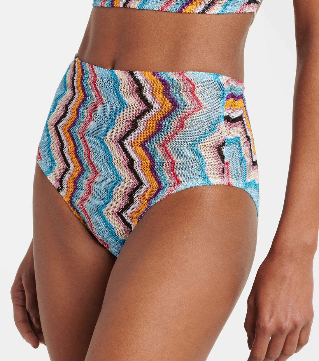 Missoni - بيكيني لاميه بنقشة متعرجة