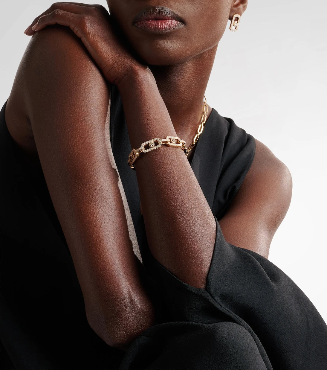 Messika - So Move 18kt gold chain bracelet with diamonds
