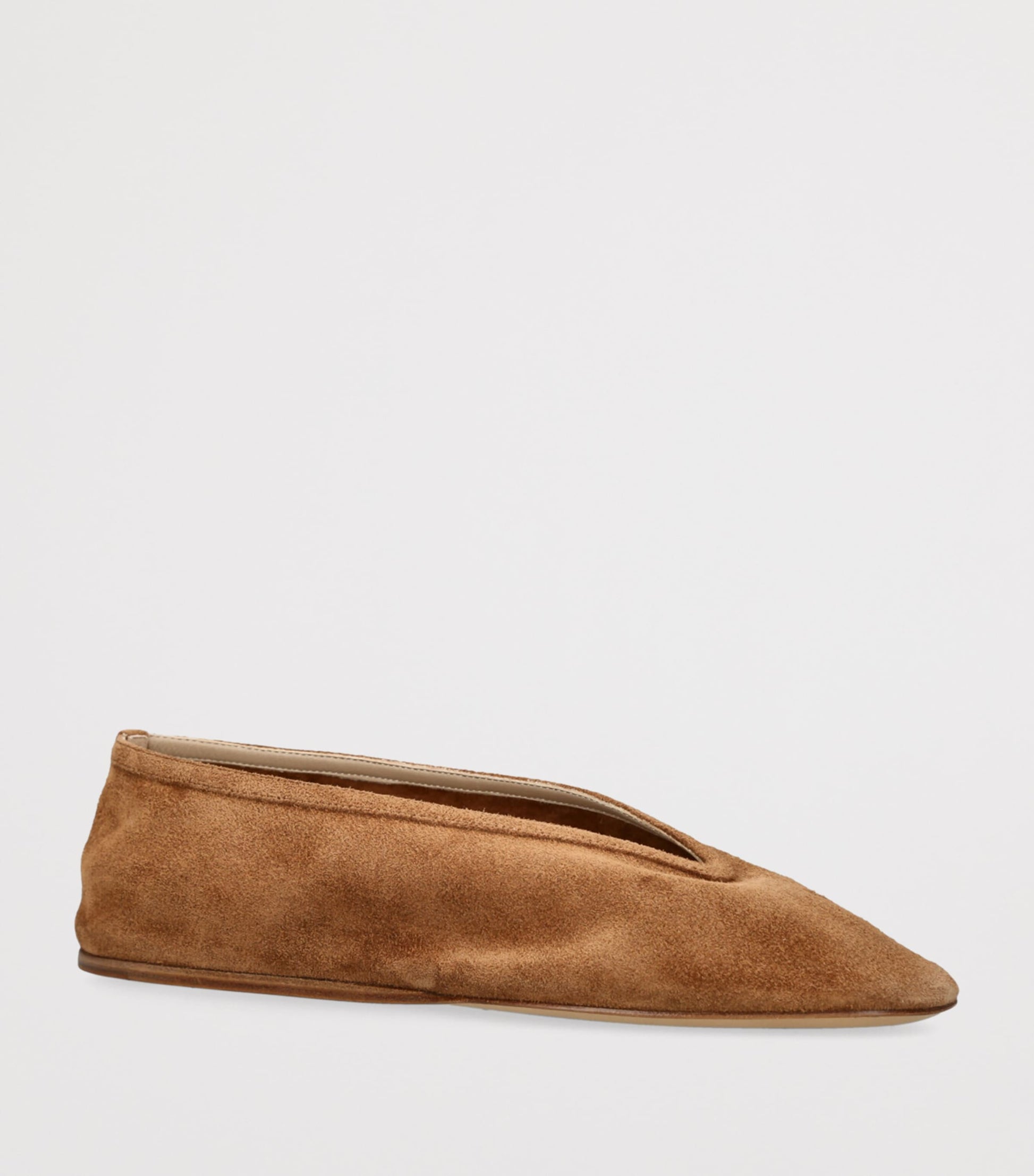Le Monde Beryl Brown Suede Luna Ballet Flats
