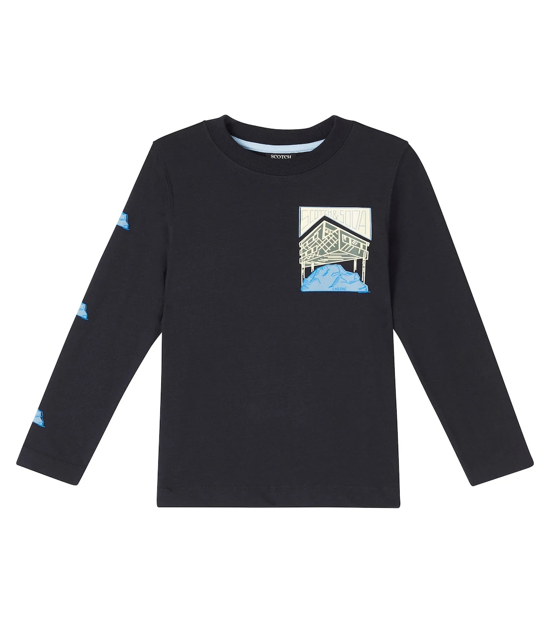 Scotch & Soda Kids - سويت شيرت قطني مطبوع