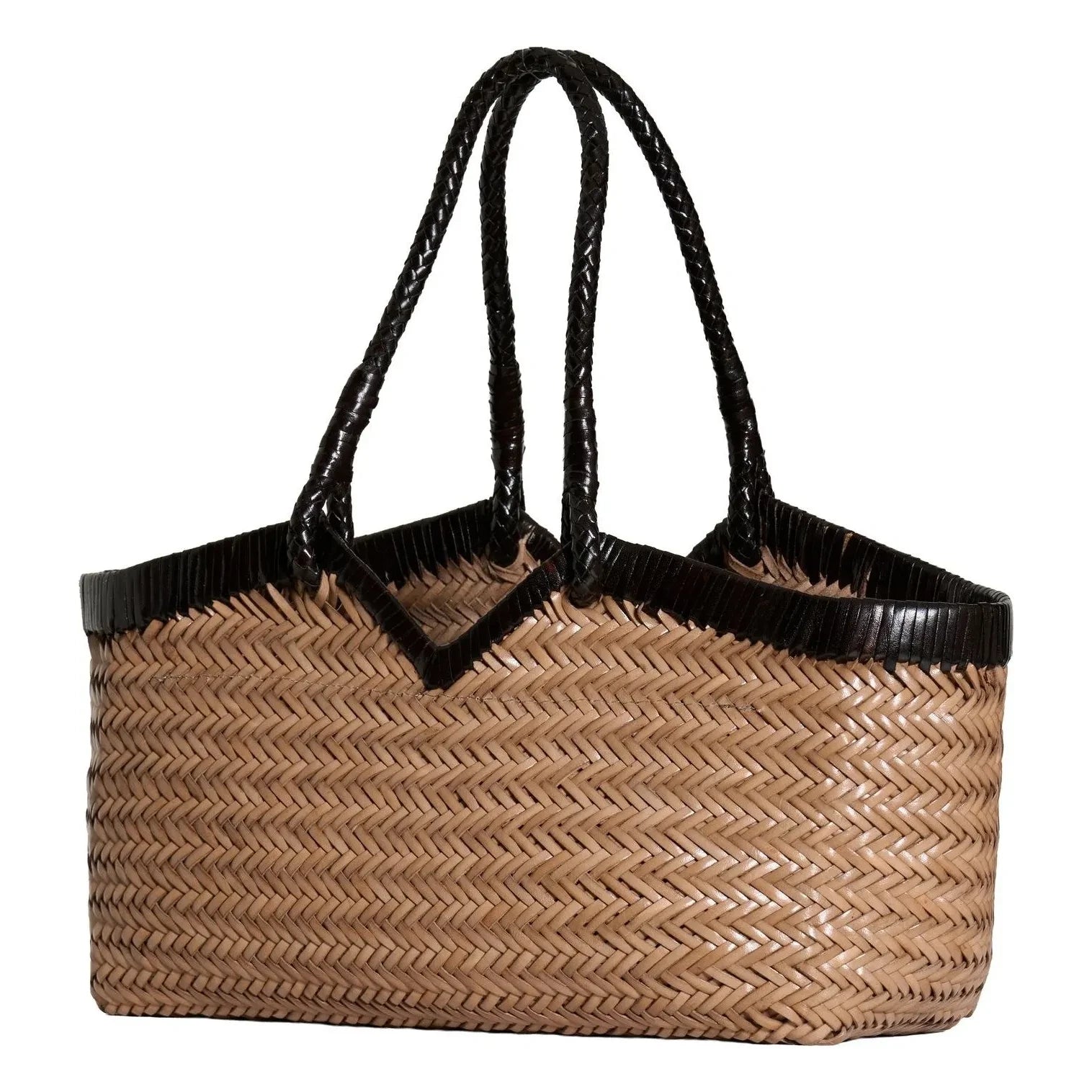 Vipera - Cabas Crudelia Bicolore Cuir | Taupe brown