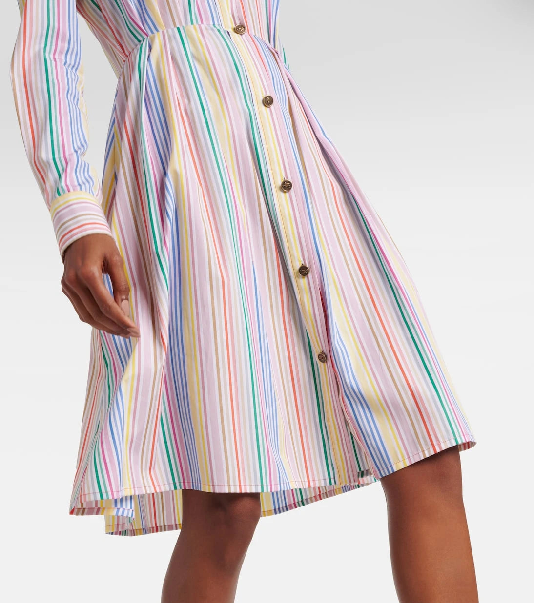 Etro - Striped cotton shirt dress