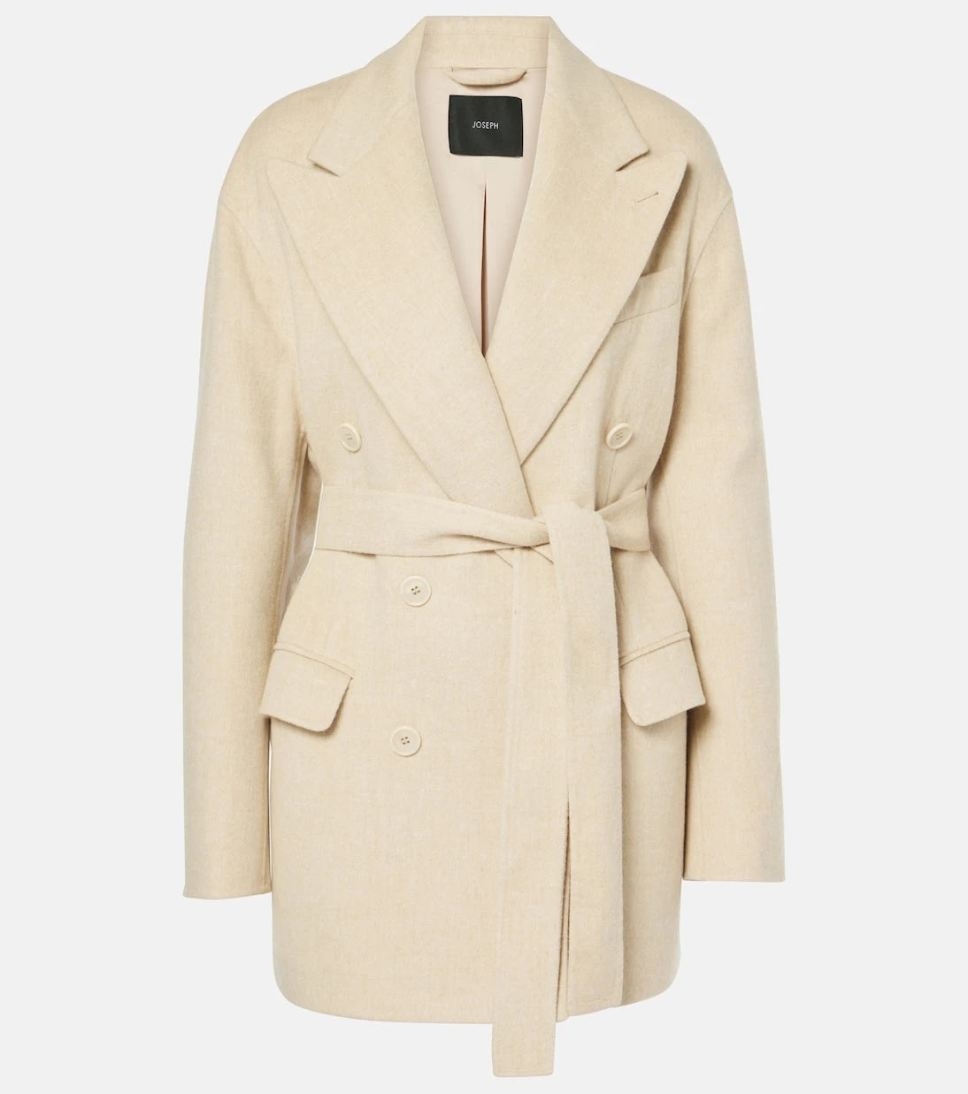 Joseph - Double-breasted belted wool and silk blazer