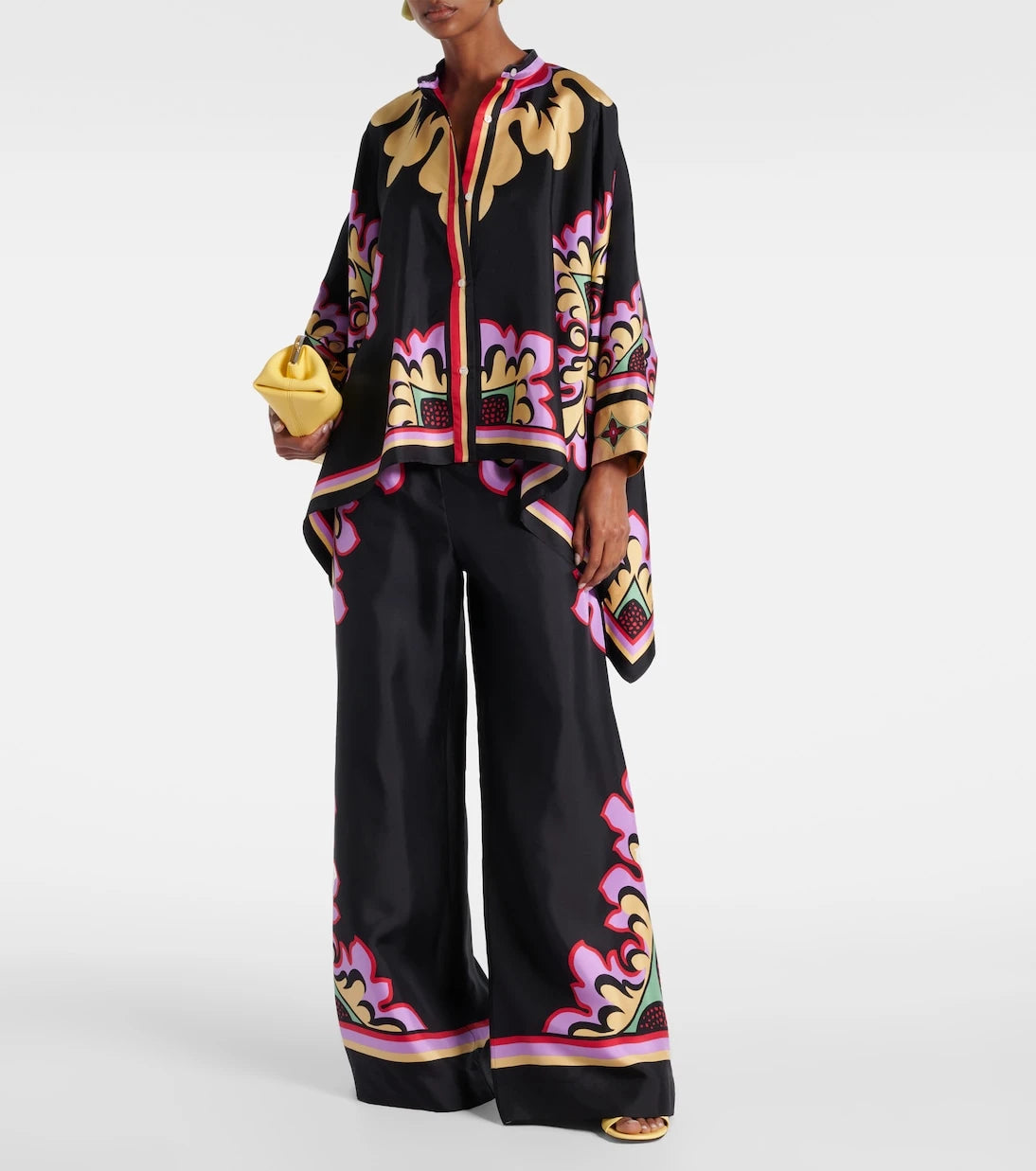 La DoubleJ - Foulard printed silk blouse