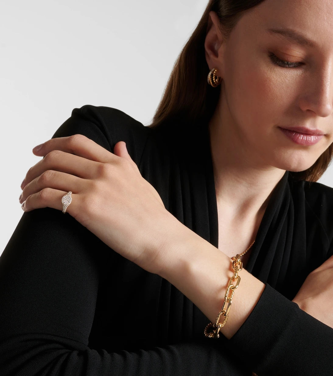 David Yurman - سوار DY Madison® من الذهب عيار 18 قيراط