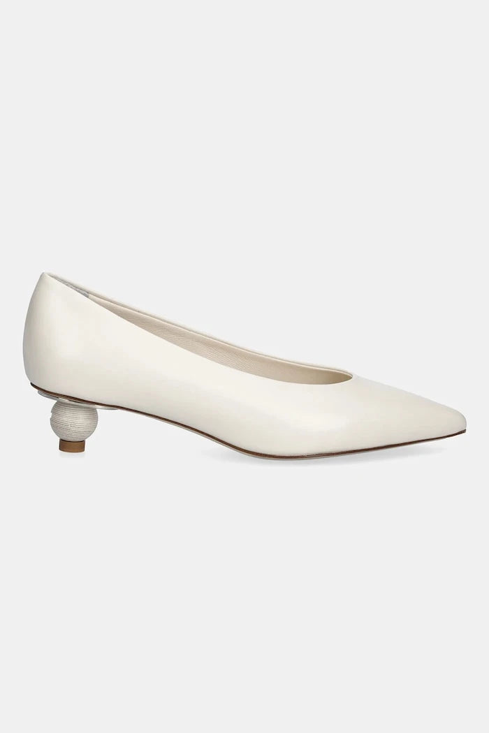 Кожени обувки с дебел ток Weekend Max Mara Wkabacini