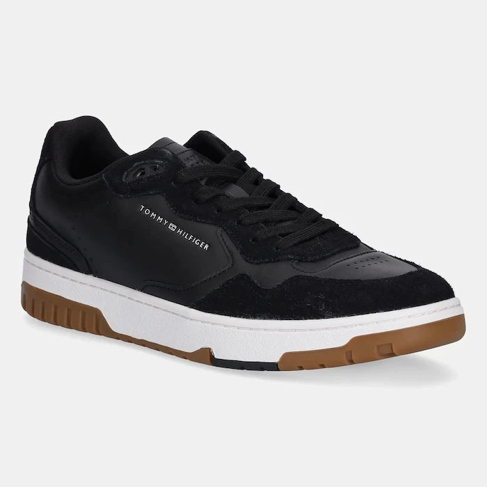 Кожени маратонки Tommy Hilfiger TH BASKET BETTER MIX LTH