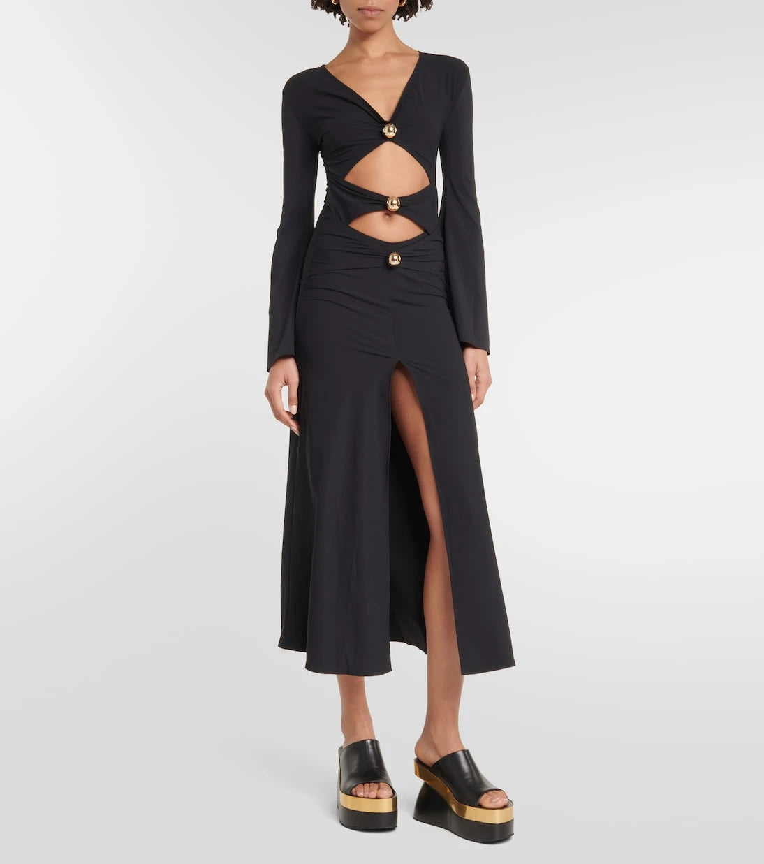 Dodo Bar Or - Embellished cutout maxi dress