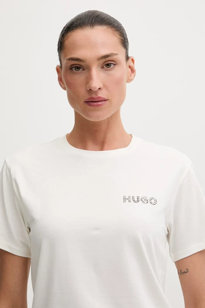 HUGO kadın modal tişört CASUAL T-SHIRT