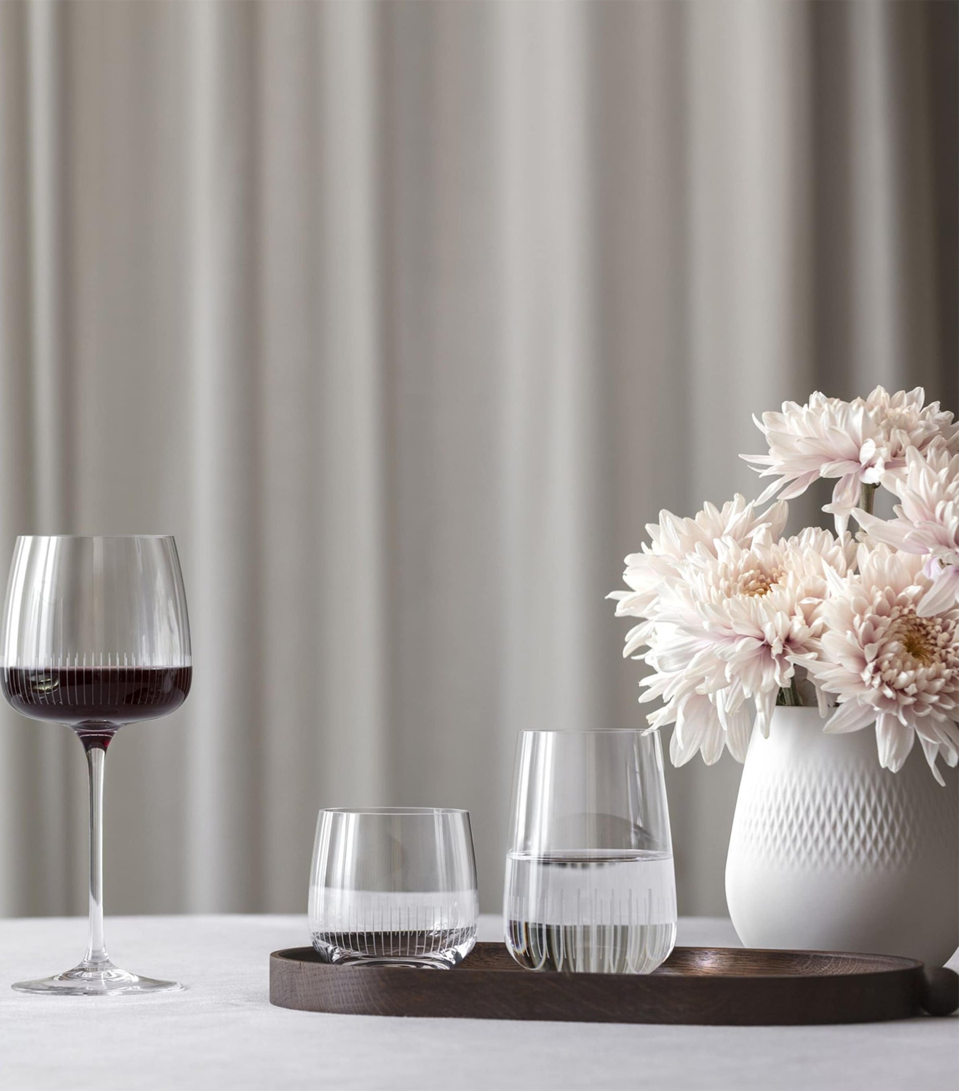 Set of 4 Crystal Afina Water Glasses (200ml)