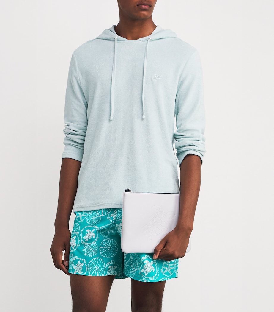 White Neoprene Zipped Pool Pouch