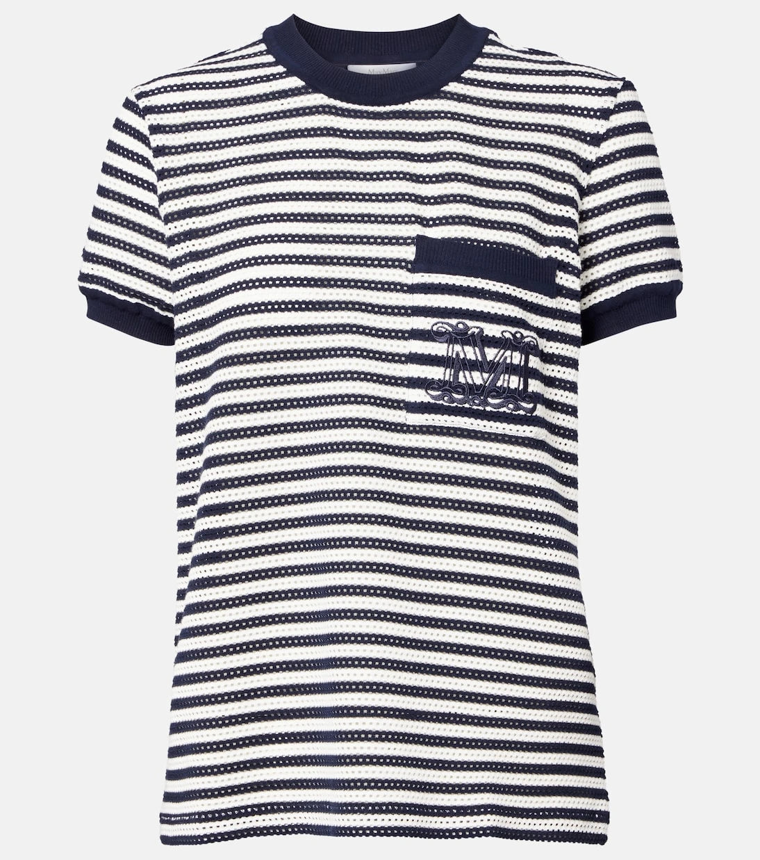 Max Mara - Striped cotton-blend jersey T-shirt
