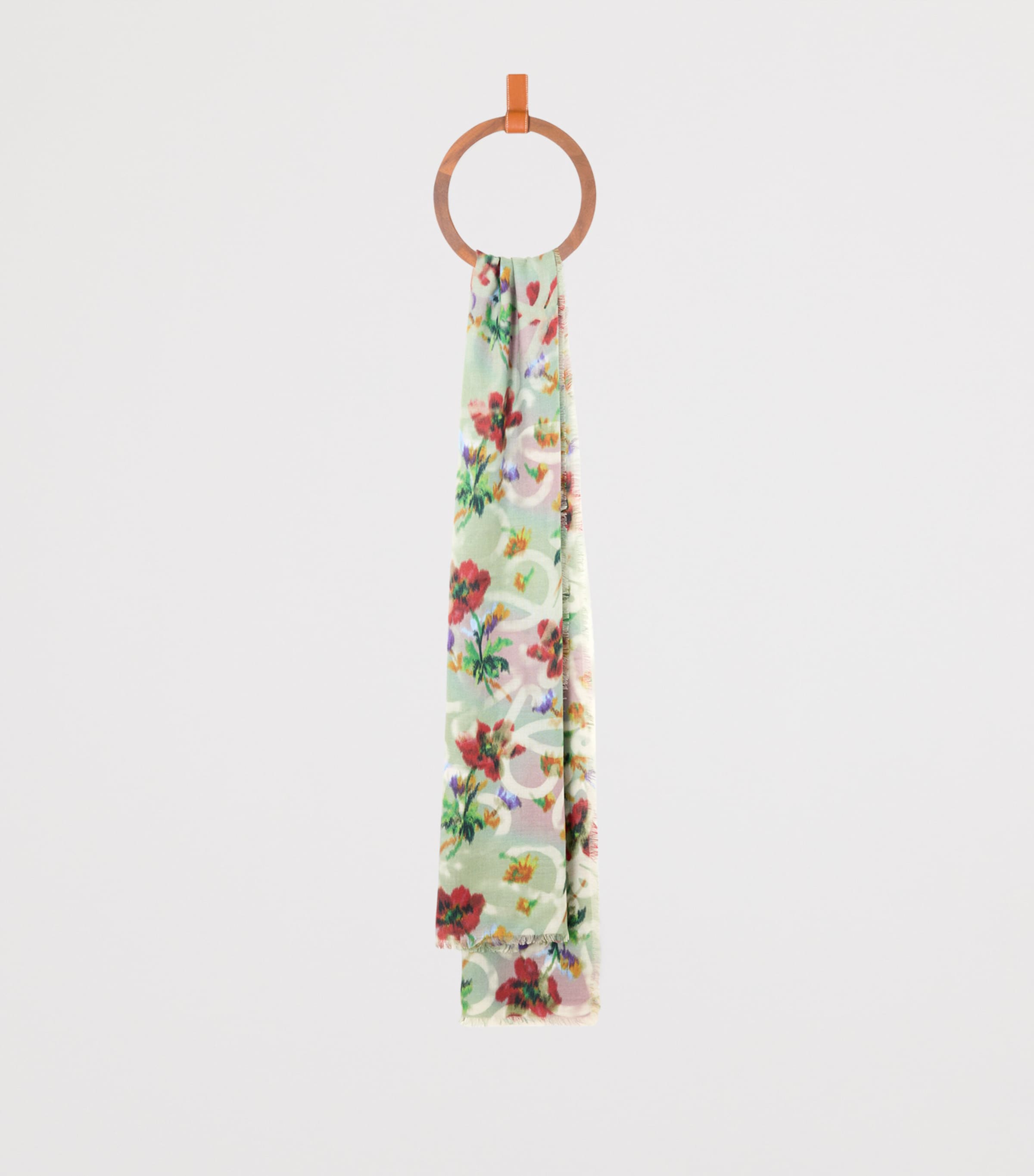 Green Cashmere-Silk Scarf